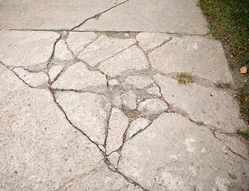 Cracks in Concrete Driveway